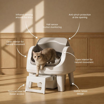 WhiskerBot V2 Pivot Auto Cleaning Litter Box